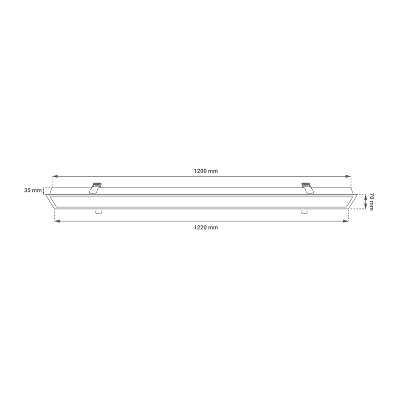 LED linearna ugradna svjetiljka Green Tech 40W 120cm Bijela (LL-5535-3CCT-40W) - Image 9