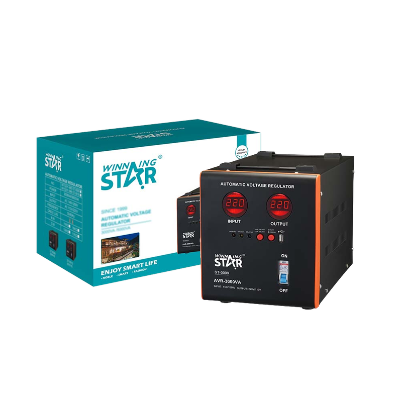 Winning Star ST-0009 automatski stabilizator i regulator napona snage 3000W u robusnom kucistu