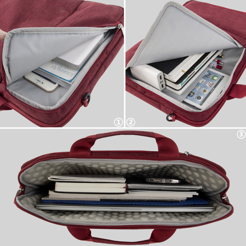 KINGSLONG Torba za laptop Kingslong 17,3", vodootporna, crvena - KLM211217RD-17.3 - Image 3
