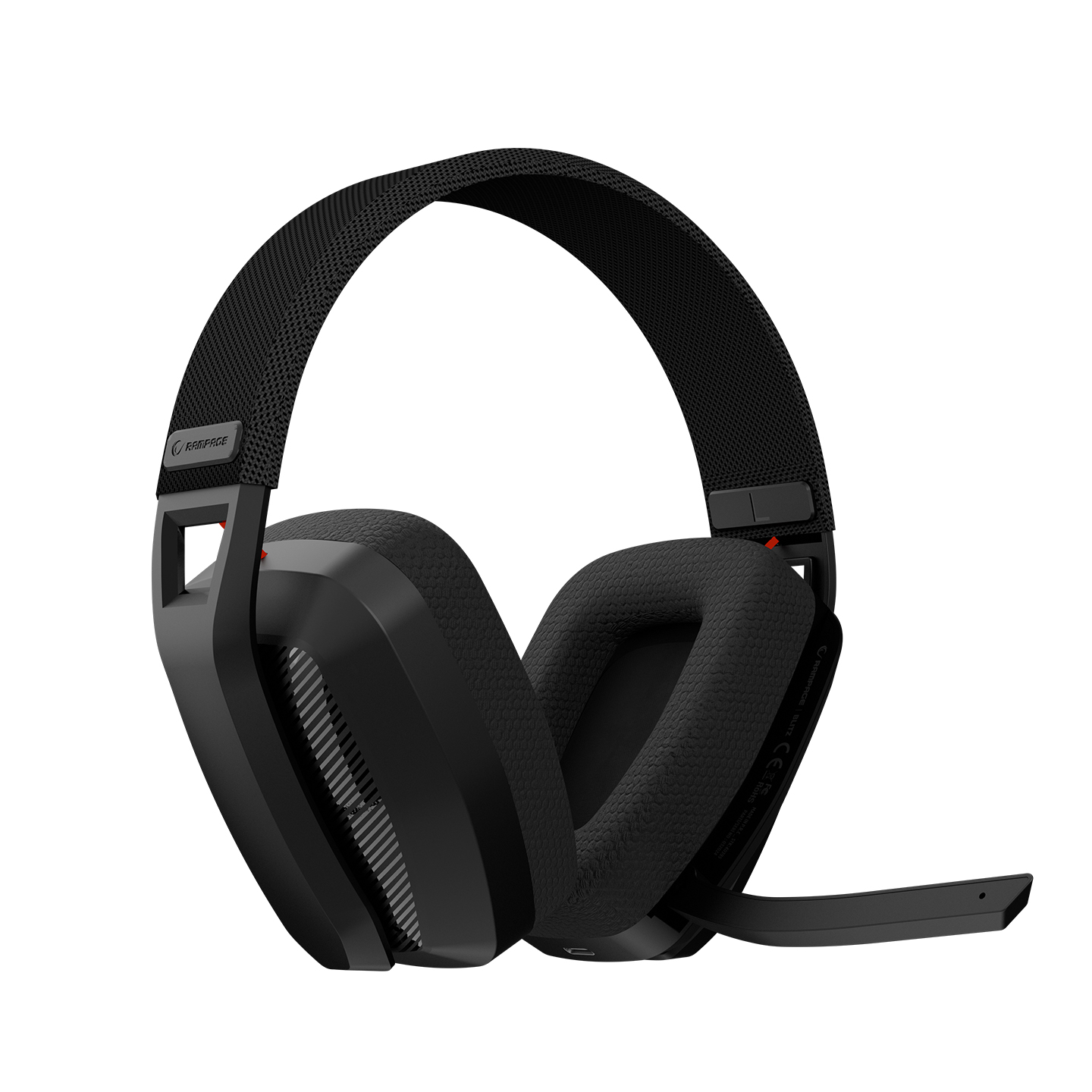 Slušalice sa mikrofonom RAMPAGE BLITZ Black Wireless 2.4g Bluetooth Microphone player headset, 40396 - Image 2