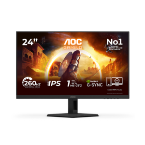Monitor AOC 24G4ZRE LED 23.8" FHD monitor 260Hz, fast IPS panel, 0.3ms MPRT, adaptive sync, HDR10, G-Sync compatible