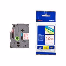 POT PAP BRO TRAKA TZE232 12 mm crveno na bijelo