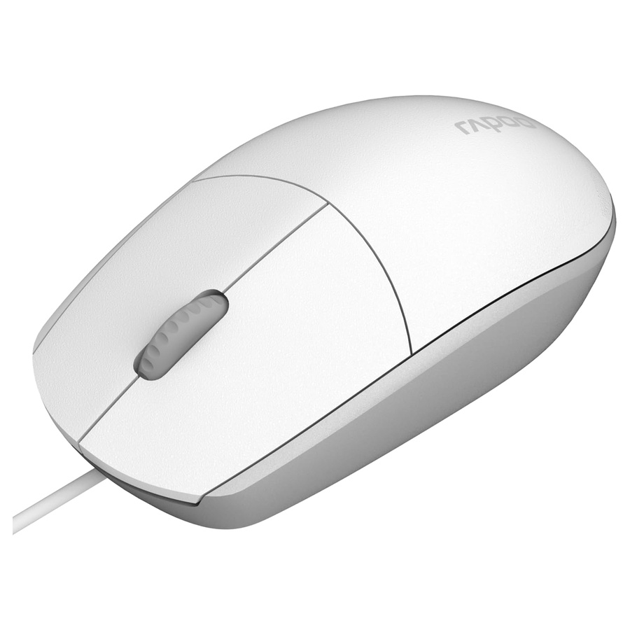 Miš RAPOO N100.WHITE Wired Mouse, R-18102 - Image 2