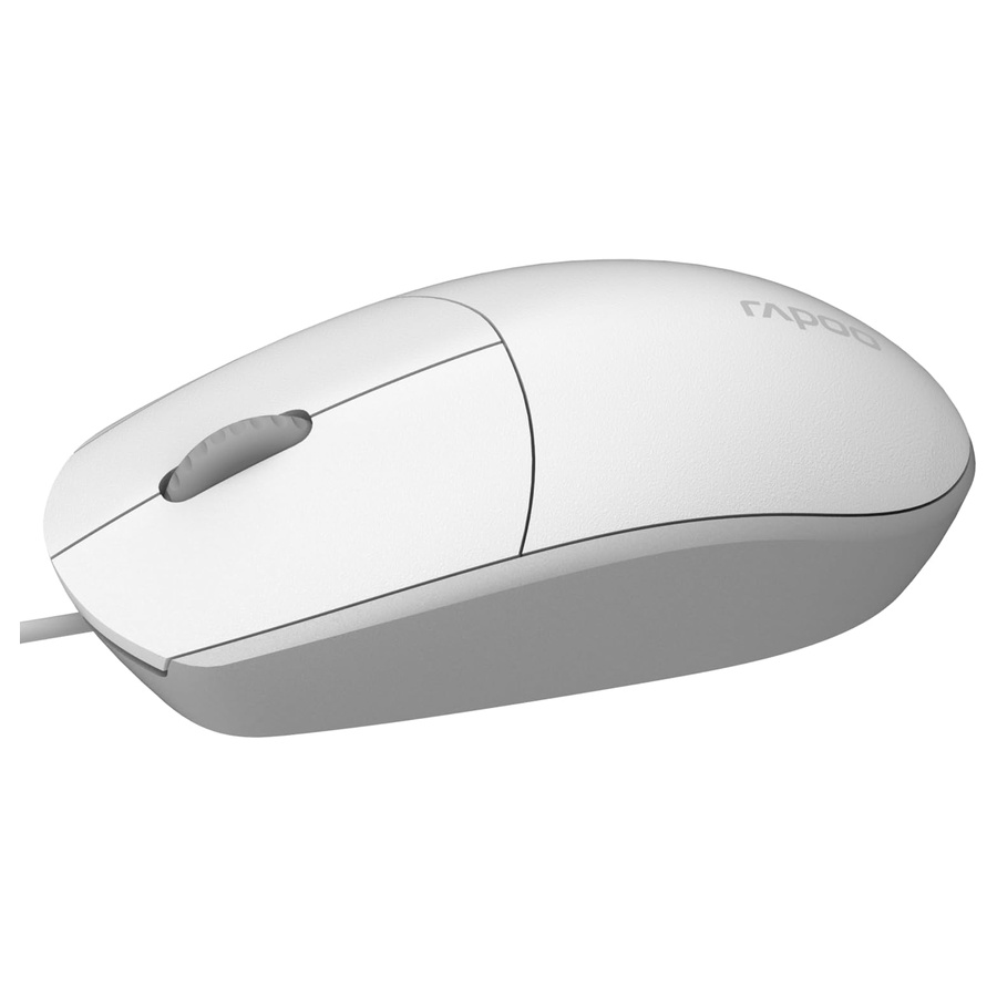 Miš RAPOO N100.WHITE Wired Mouse, R-18102 - Image 3