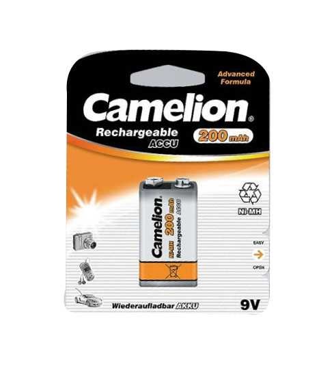 CAMELION BATERIJA 9VOLT BLOCK 200MA BP1