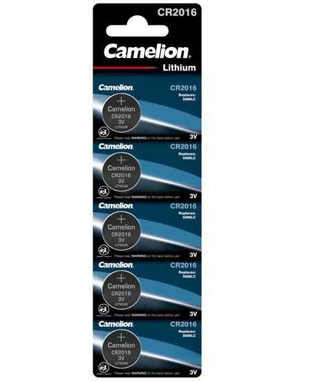 CAMELION BATERIJA LITIUM BUTTONCELL CR2016 BP5