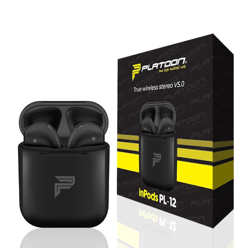 PL-12 TWS Bluetooth bežične slušalice za iPhone, crne - Image 3