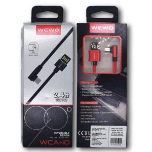 BRZI USB DATA KABAL WCA-10 MICRO 2,4A 1M CRVENA WEWO