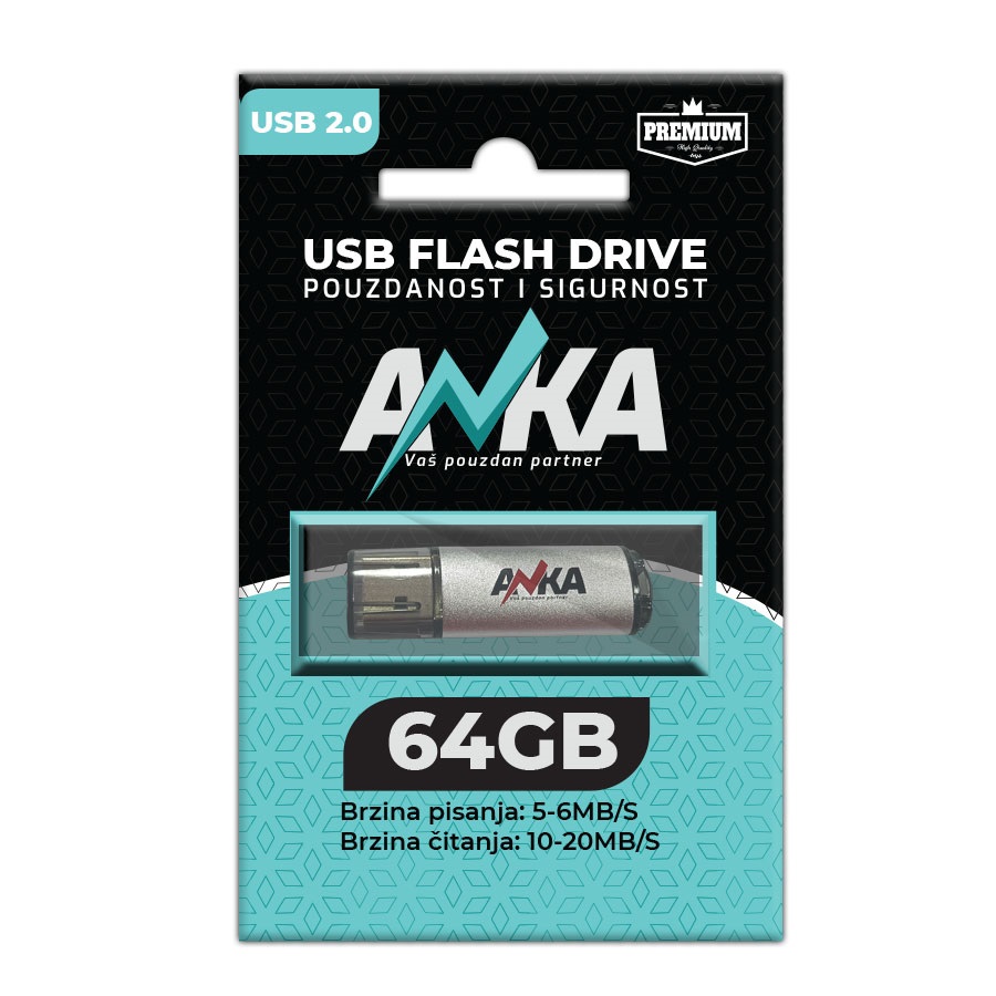 USB Flash Drive 2.0 ANKA — 64GB