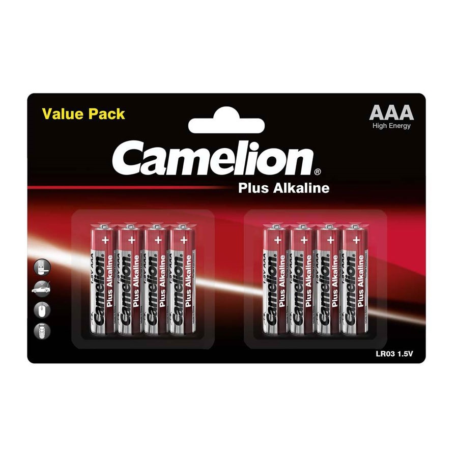 CAMELION Plus ALKALINE AAA/LR03 BP8 (4+4)