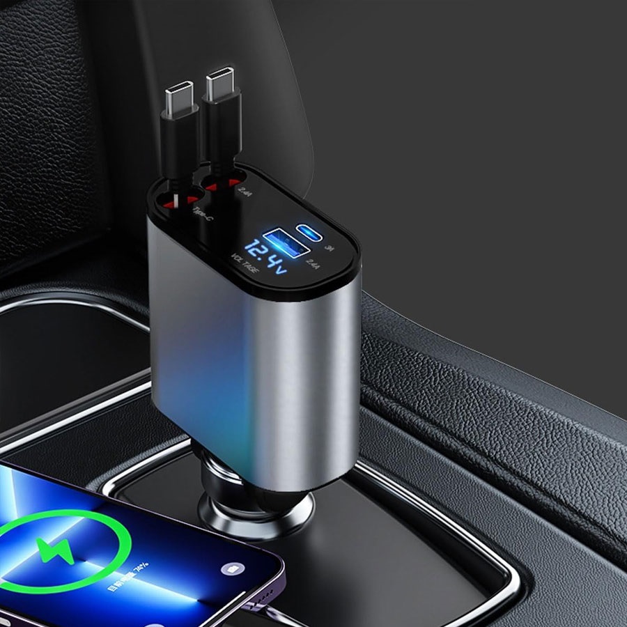 SUPER FAST CHARGE CAR CHARGER 4IN1 120W - Image 3