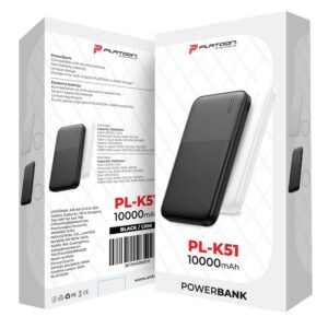 POWERBANK PL-K51 10000MAH PLATOON BIJELI