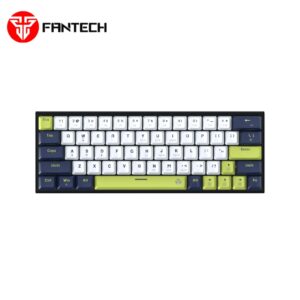 Mehanička žičana gaming tastatura FANTECH ATOM63 Mori MK874V2 bijelo-plava, Red Switch, 60%