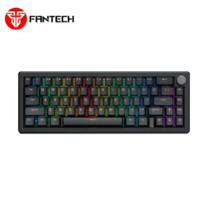 Mehanička žičana gaming tastatura FANTECH Atom X66 MK614 Retro crna, Ice Apricot Switch, 65%