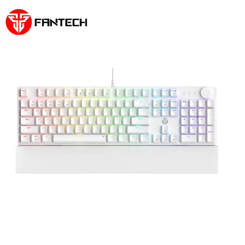 Mehanička žičana gaming tastatura FANTECH Maxpower II MK894 bijela, Lemon Zest Switch