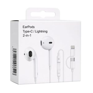 EarPods Type-C i Lightning 2u1 žične slušalice, bijele