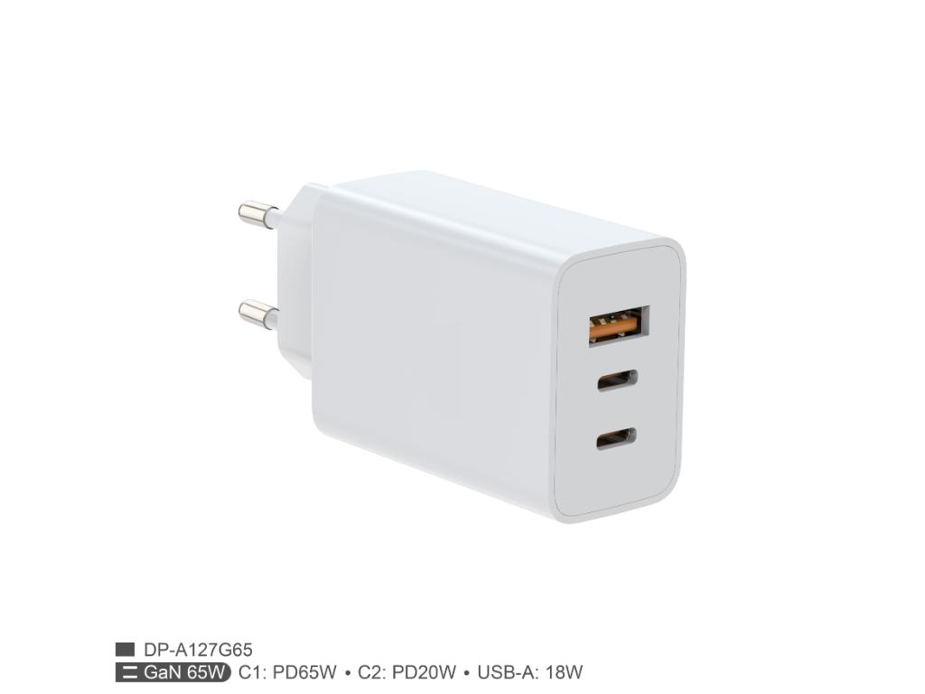 Zidni punjac FULMOVA GAN 65WZa tablete, laptope i telefone - Image 2