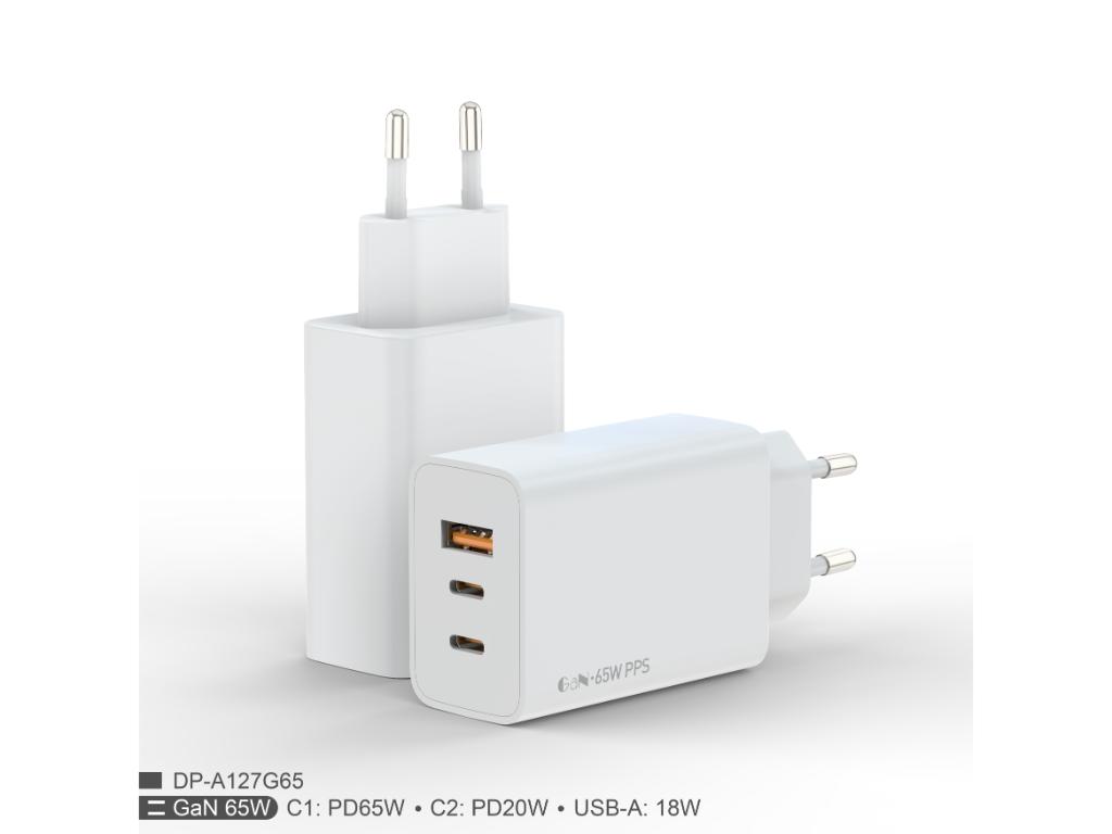 Zidni punjac FULMOVA GAN 65WZa tablete, laptope i telefone - Image 3