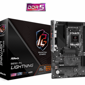 ASROCK MB B650 PG LIGHTNINGAMD B650; AM5; 4xDDR5; 3xM.24xSATA; RAID; HDMI; ATX