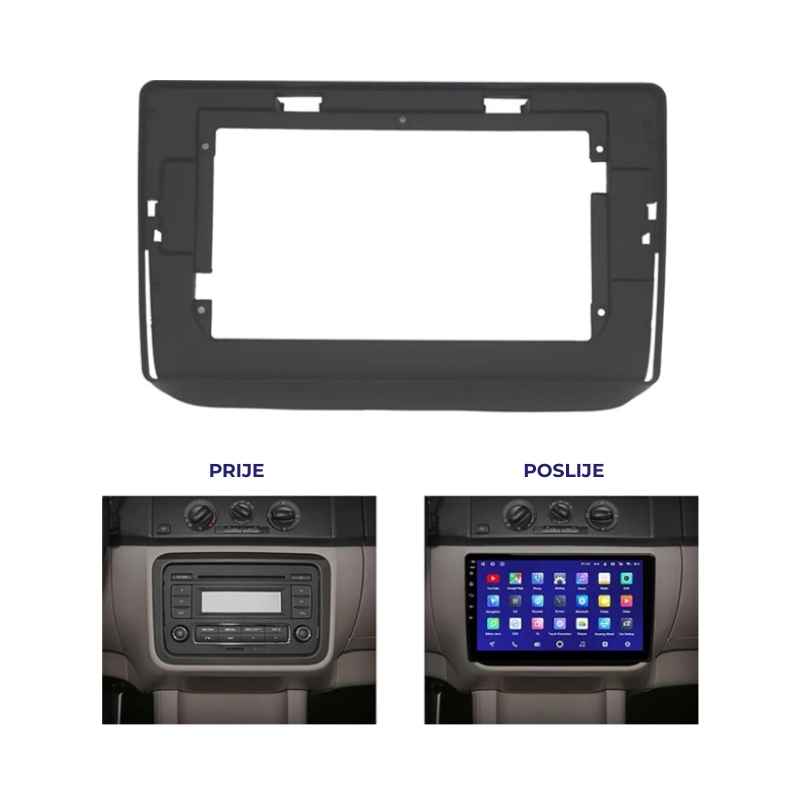 OKVIR ZA SKODA FABIA 2 2007-2014 BLACK - Image 2