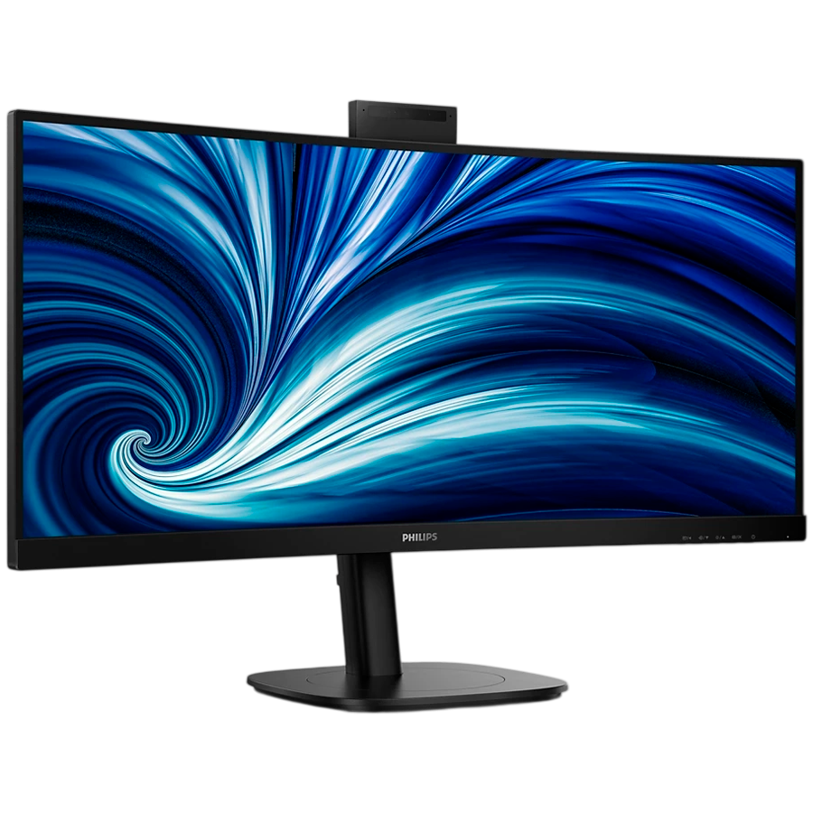 PHILIPS Monitor 34B2U3600CH 34" Curved, VA, 21:9, 3440x1440 (WQHD), 1500R, 120Hz, 4ms, 300 cd/m2, 3500:1, HDR10, Adaptive Sync, 5.0 Mpixel Webcam, 2xHDMI, 1xDP, 1xUSB-C (DP Alt mode, PD 90W), USB hub, KVM, RJ45, Speakers, Ergo - Image 3