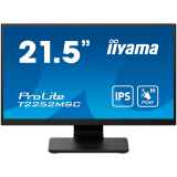 IIYAMA Monitor LED T2252MSC-B2AG 21.5" PCAP 10pt Touchscreen monitor featuring IPS panel technology, Edge-to-Edge glass design and Anti Glare coating HDMI DP USB HUB Tilt 3y