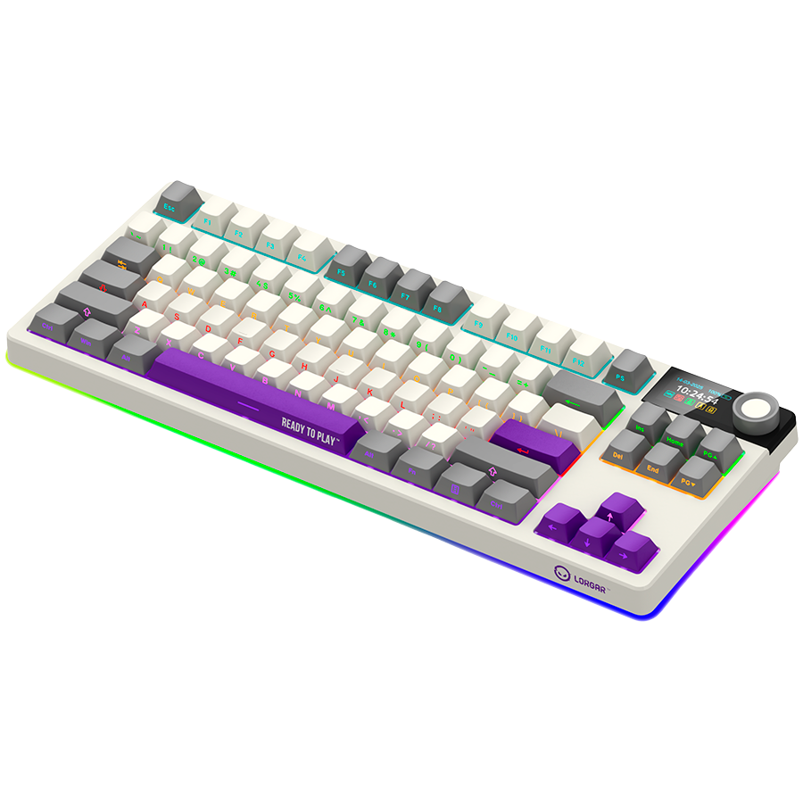 Mechanical TKL Keyboard Lorgar KBP70TKLW EN Wireless Beige (LRG-KBP70TKLW-RT-US) - Image 3