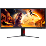 AOC Monitor Gaming CU34G4CA Curved 34", UWQHD (3440x1440), Fast VA, 1500R, 180Hz, 1ms (GtG), 450cd/m2, 3000:1, Adaptive Sync, HDR400, USB hub, 1x USB-C (DP Alt mode, PD 90W), 2x HDMI 2.0, 1x DP 1.4, KVM, HAS