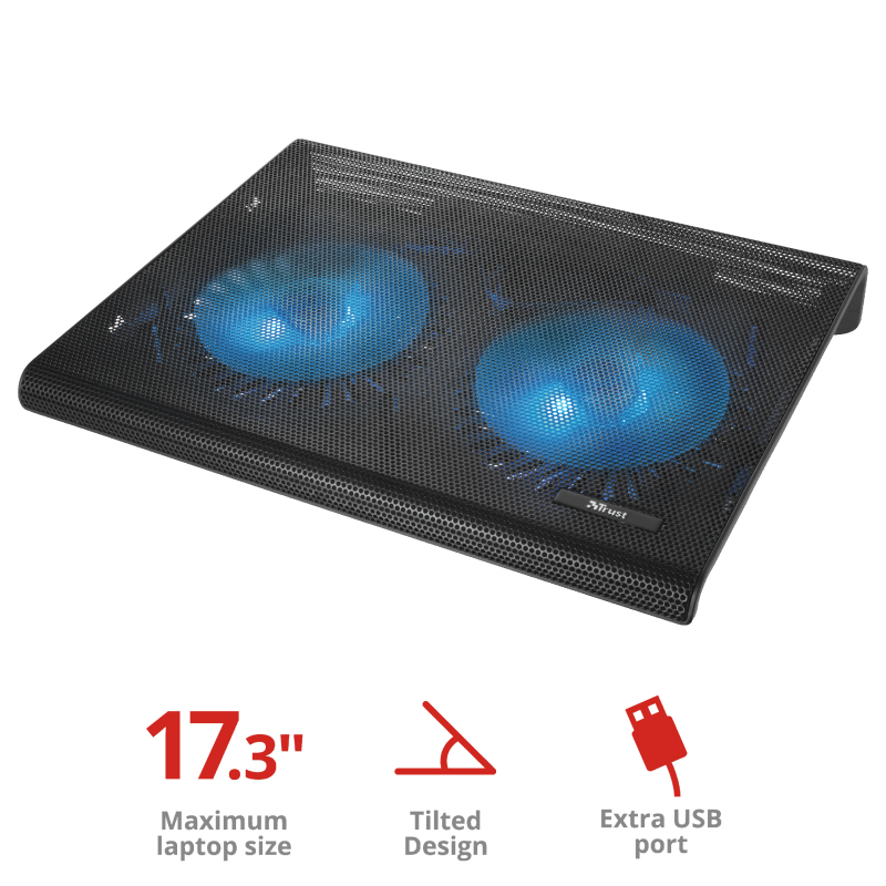 Trust Azul stalak za laptop sa dva rashladna ventilatora,17.3" - Image 2