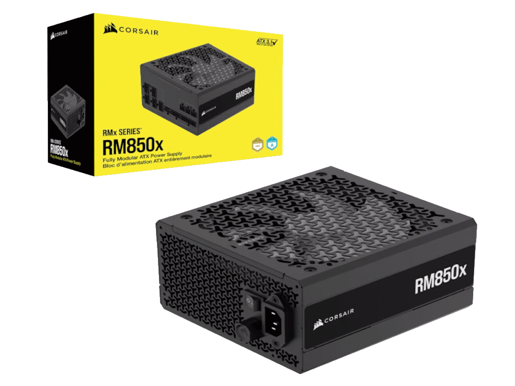Corsair PSU 850W RM850xGold, Fully Modular, 12V-2x68xSATA, 3xPCIe, ATx 3.1, PCIe 5.1 - Image 3