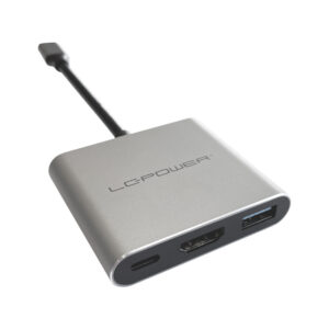 LC-Power USB-C HubUSB-A, USB-C (PD 100W),1x HDMI do 4k UHD