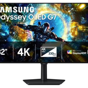 Samsung 32" Odyssey G7 OLED4K 165Hz/FHD 330Hz,0.03ms,DPHDMI, HAS, Tilt, Swivel, Pivot