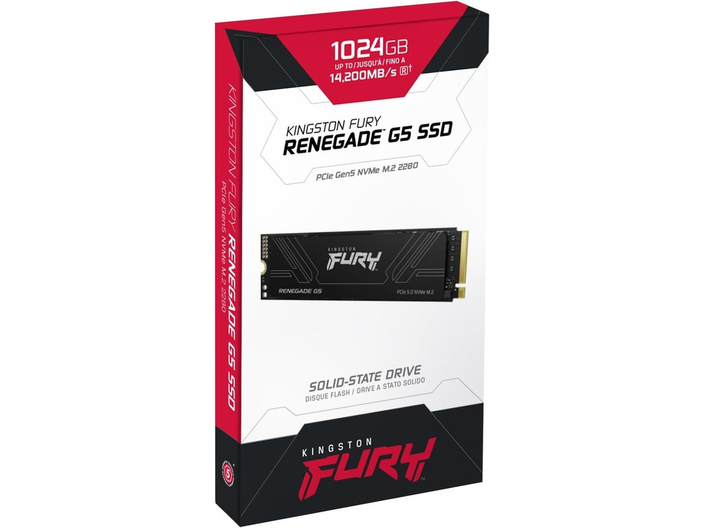 Kingston SSD 1TB NVMe M.2Fury Renegade, PCIe 5.0R/W : 14200/11000MB/s - Image 3