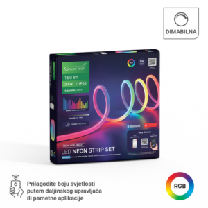 GREEN TECH LED traka Green Tech NEON 24V 30W IP65 RGB SMART APP + DALJINSKI - NEON-RGB-SMART