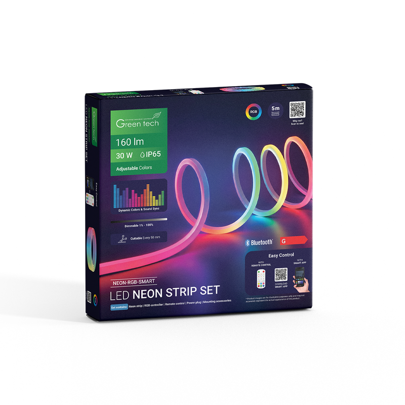 GREEN TECH LED traka Green Tech NEON 24V 30W IP65 RGB SMART APP + DALJINSKI - NEON-RGB-SMART - Image 2