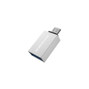 BOROFONE Adapter mikro USB OTG Borofone BV2 sivi - BV2-MICRO-SI
