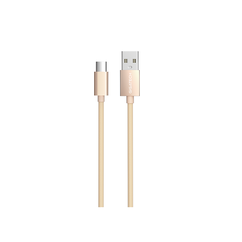 GIGATECH USB na C kabel Gigatech C42 1m, zlatni
