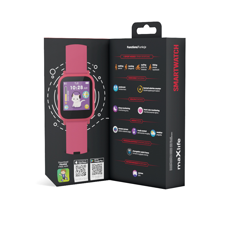 GIGATECH Pametni sat MaXlife MXSW-200 dječji, pink - MXSW-200-PINK - Image 2