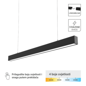 GREEN TECH LED linearna svjetiljka Green Tech modularna 30W, 4CCT, 130lm/W, 57cm - LL-5070-30W