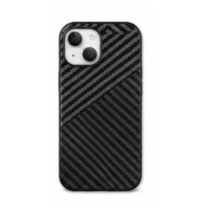 Carbon Silikonska Maskica za iPhone 14 | Carbon Zaštitna Futrola — iPhone 14 Pro, Sivo Carbon