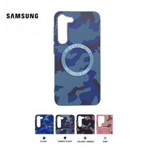 CAMO silikonska maskica za Samsung — Zelena i plava, Samsung S23+
