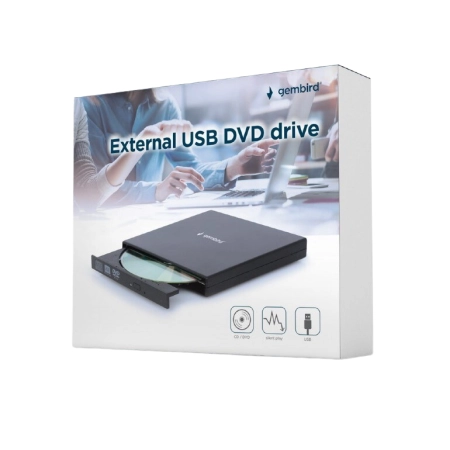 Gembird DVD-RW USB 2.0 Slim External Black - Image 3