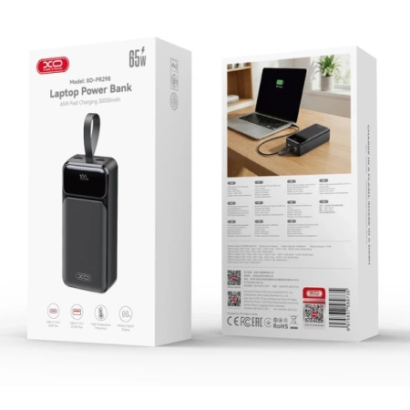 XO Fast Charging Laptop Power Bank 30000mAh PR298 65W - Image 3