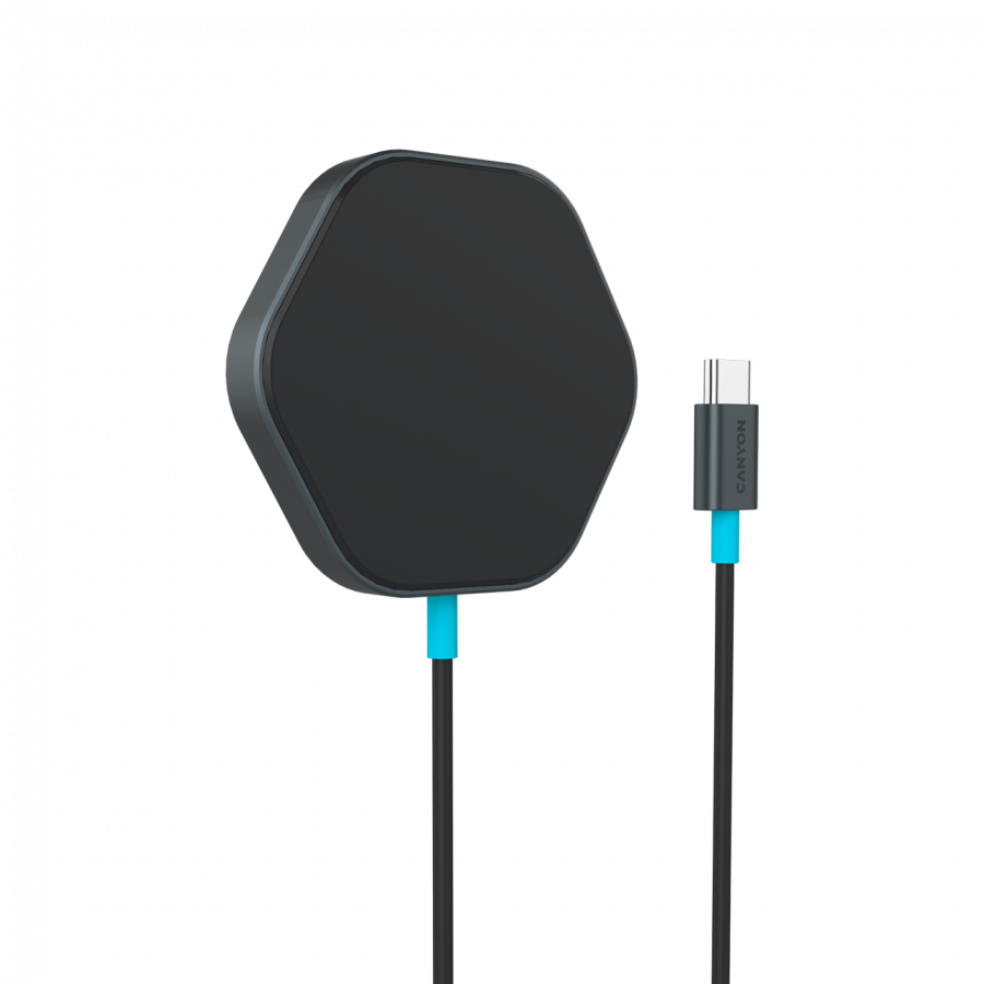 CANYON wireless charger HEXAGON 110 Dark Grey Blue - Image 3