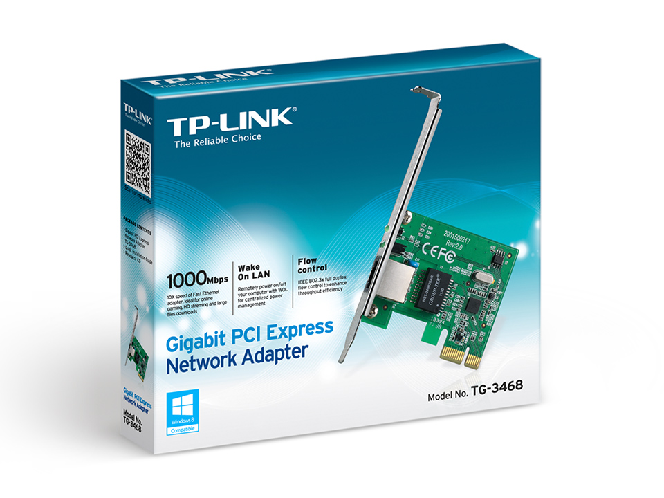 TP-Link TG-3468 Gigabit PCI-EGigabit PCI Express Network Adapter - Image 2