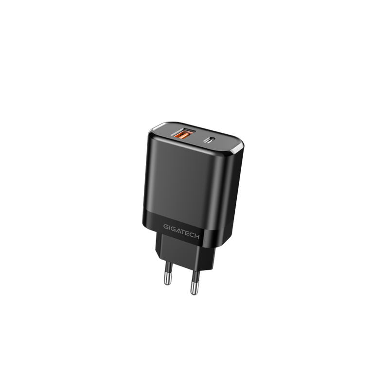 GIGATECH Univerzalni punjač + C na C kabel 1m, Gigatech, 25W, crni - NXS250 - Image 3